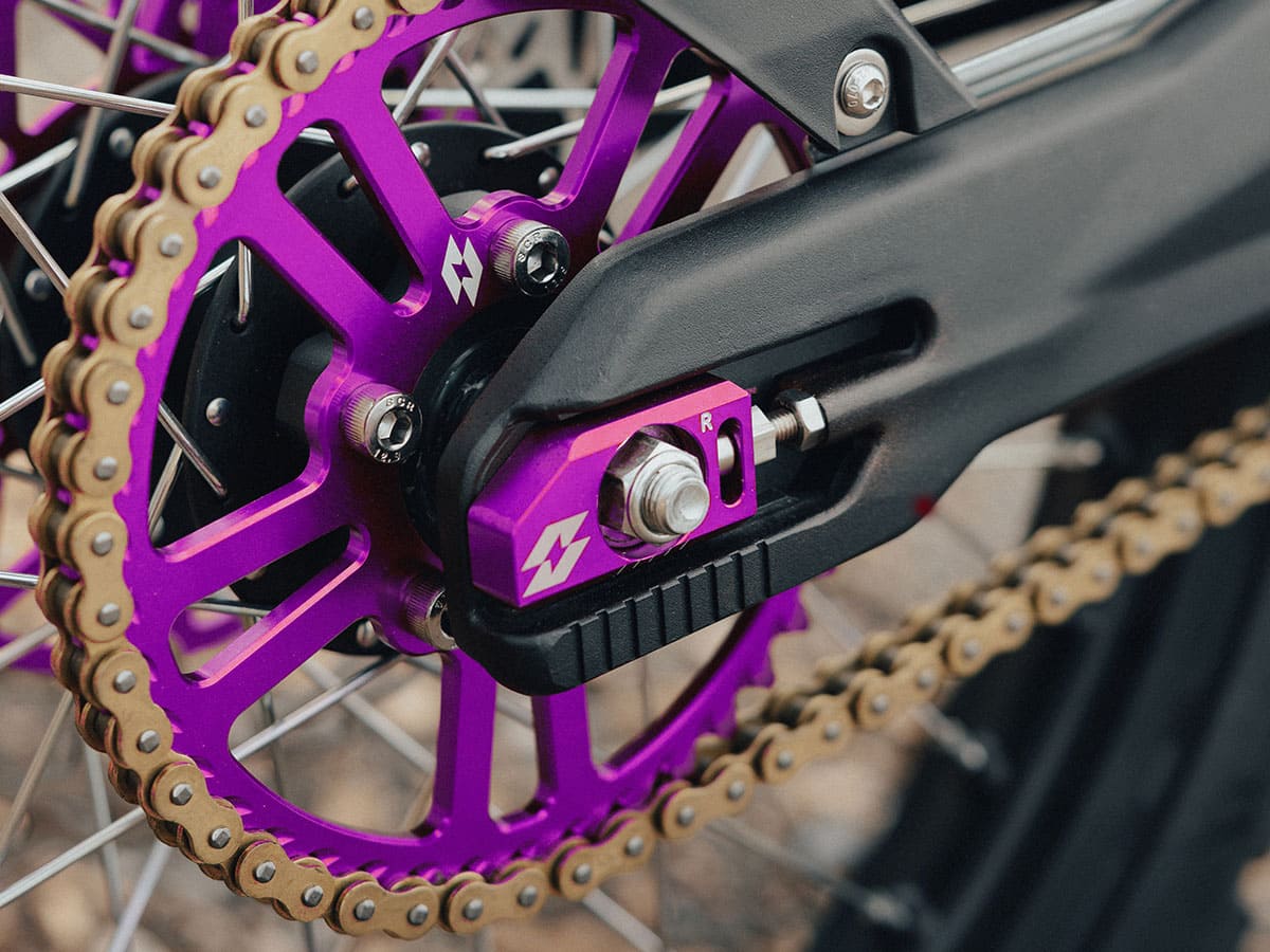 Full-E Charged Rear Sprocket 520-46T for Komodo / Ultra Bee Purple