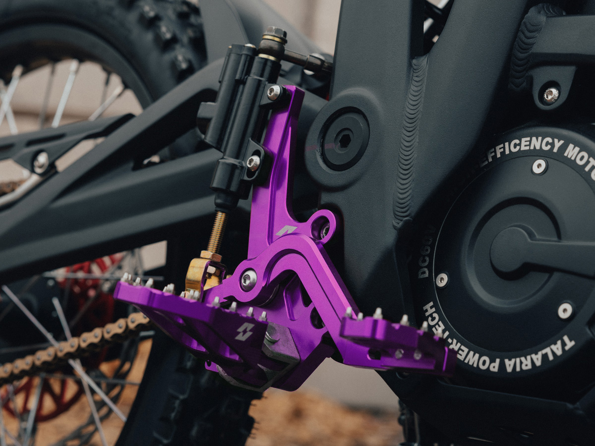 Full-E Charged Rear Hydraulic Foot Brake Purple