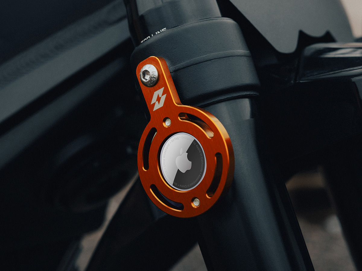 Full-E Charged Secure Airtag™ Bracket Orange