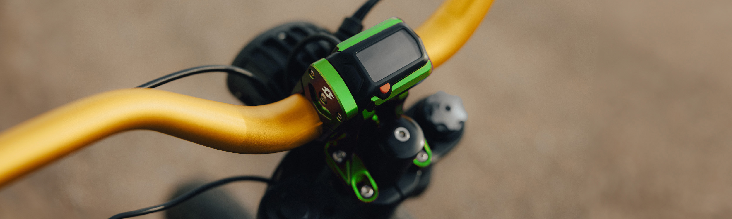 Full-E Charged Speedo Relocation Bracket Green