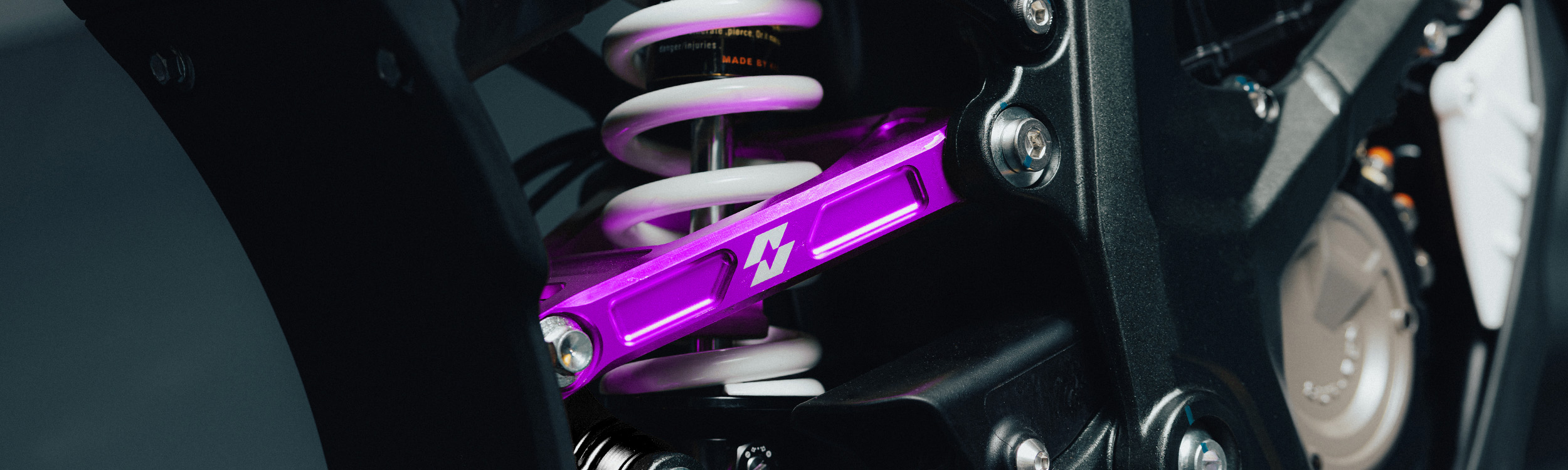 Full-E Charged Rear Reinforced Suspension Triangle Purple
