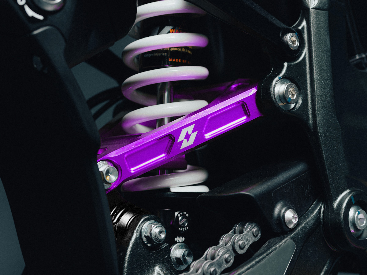 Full-E Charged Rear Reinforced Suspension Triangle Purple