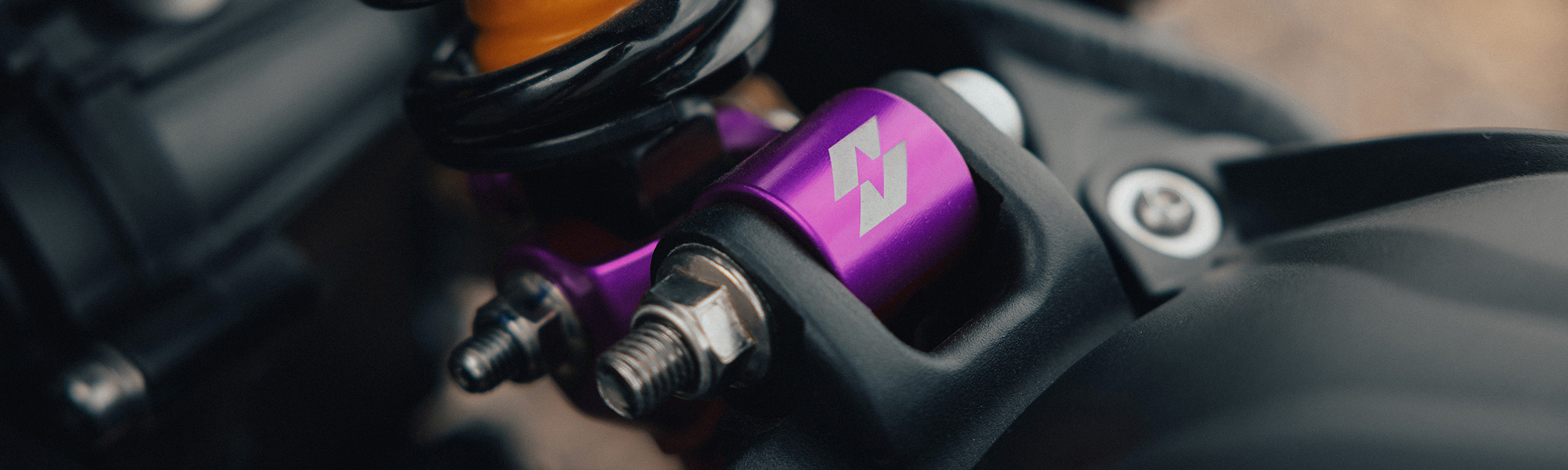 Full-E Charged Rear Shock Linkage Purple