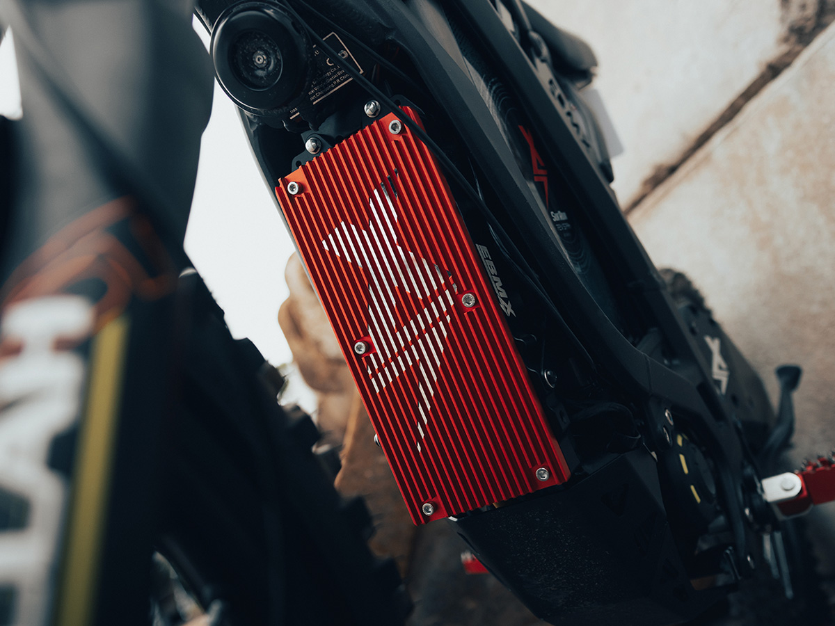 EBMX X-9000 Motor Controller Heat Sink version 1 Red