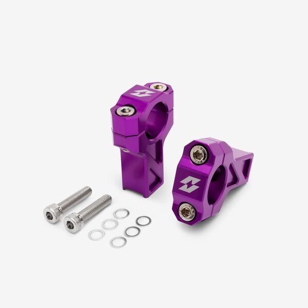 Full-E Charged Handlebar Risers 25mm for TL6000 Purple