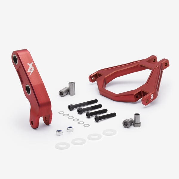 EBMX Rear Shock Linkage and Suspension Triangle for Light bee Red