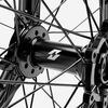 Full-E Charged Front and Rear Wheel Set 21inch x 1.6 & 18inch x 2.15 for Ultra Bee Black Spokes