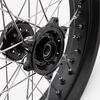 Full-E Charged Front And Rear Wheel Set 17inch X 3.5 & 17inch X 4.25 for Ultra_bee Black