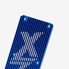 EBMX X-9000 Motor Controller Heat Sink version 3 Blue
